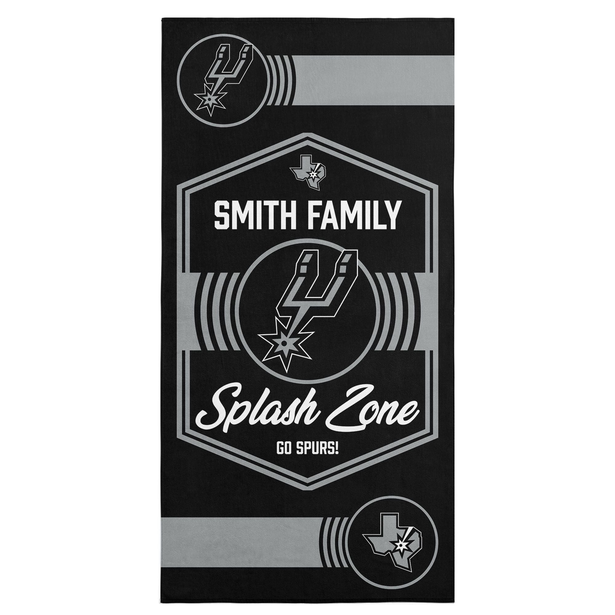 NBA San Antonio Spurs Dominion Personalized Beach Towel 3060 Inches