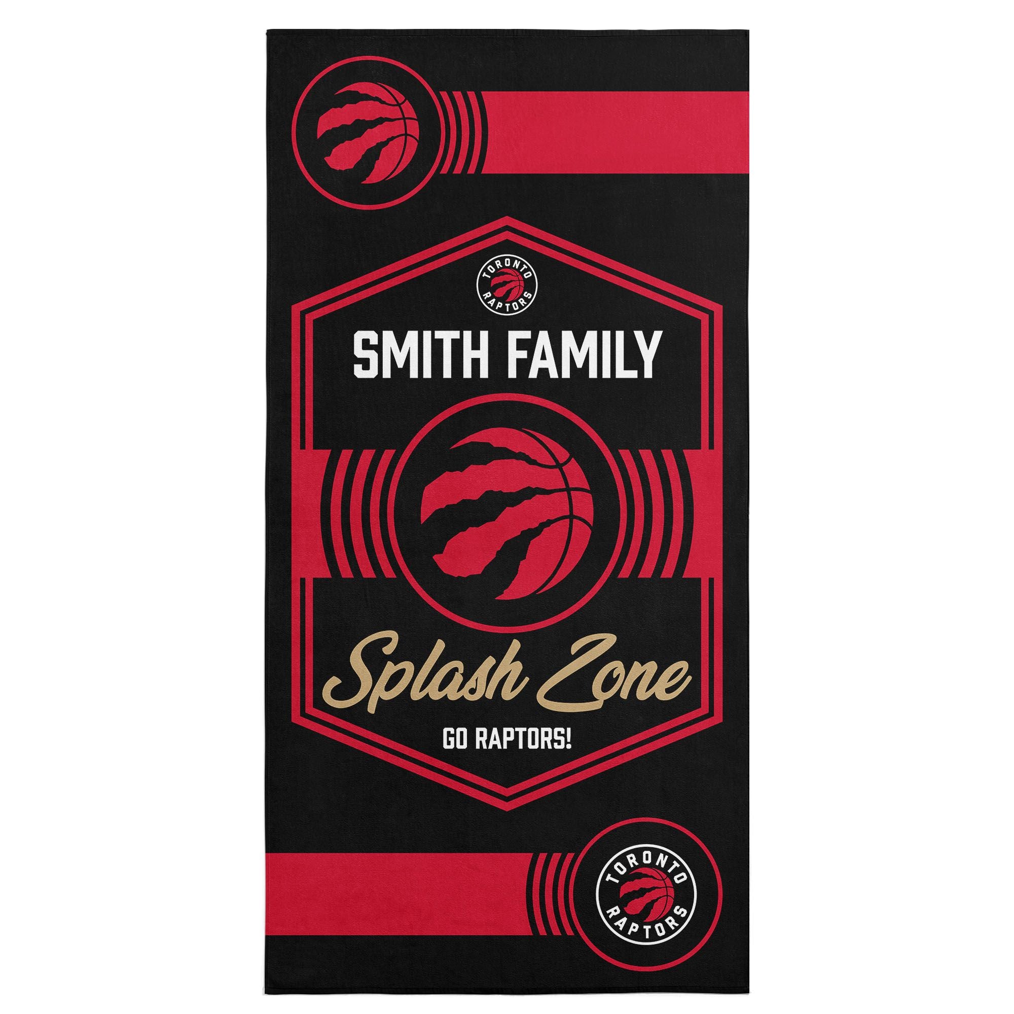 NBA Toronto Raptors Dominion Personalized Beach Towel 3060 Inches