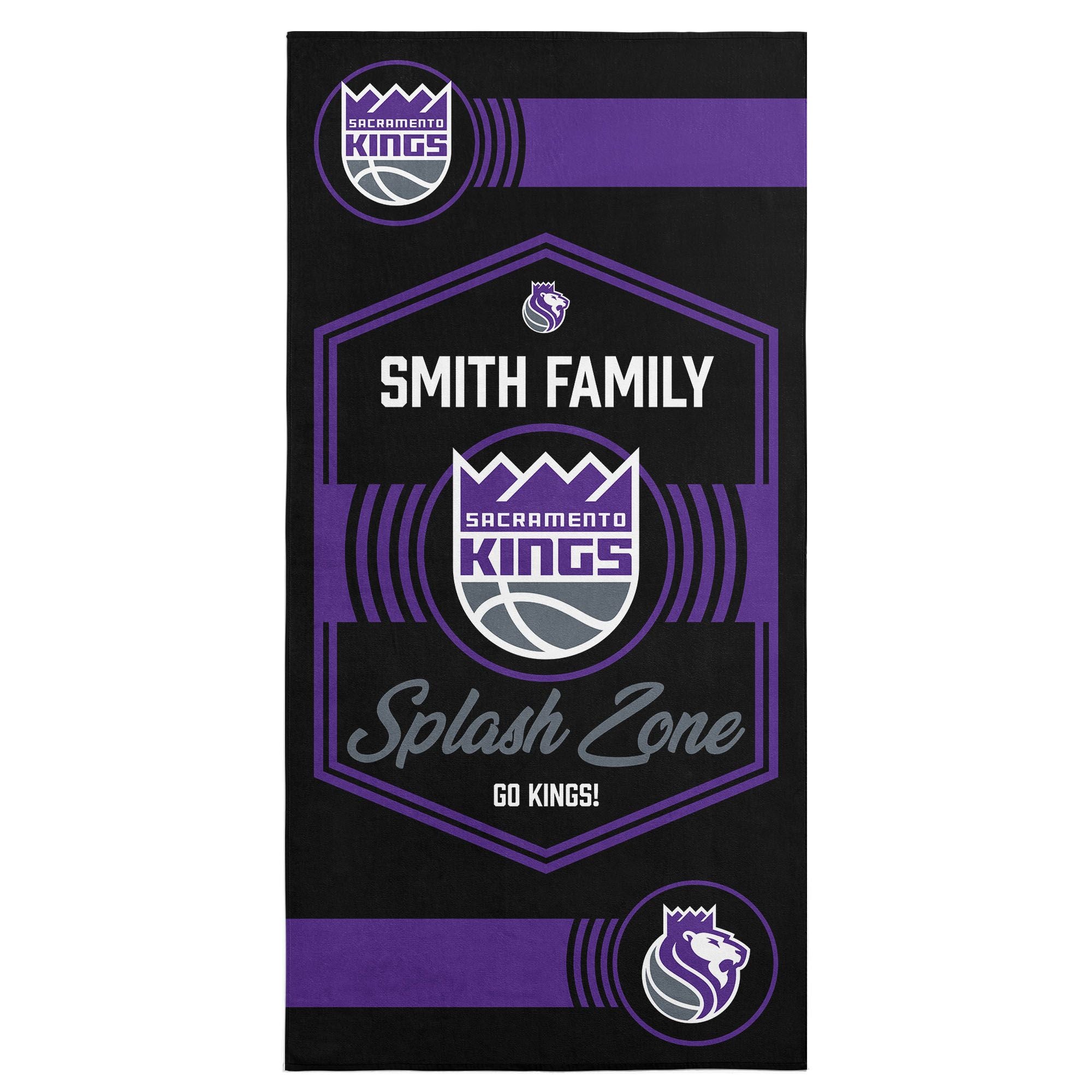 NBA Sacramento Kings Dominion Personalized Beach Towel 3060 Inches