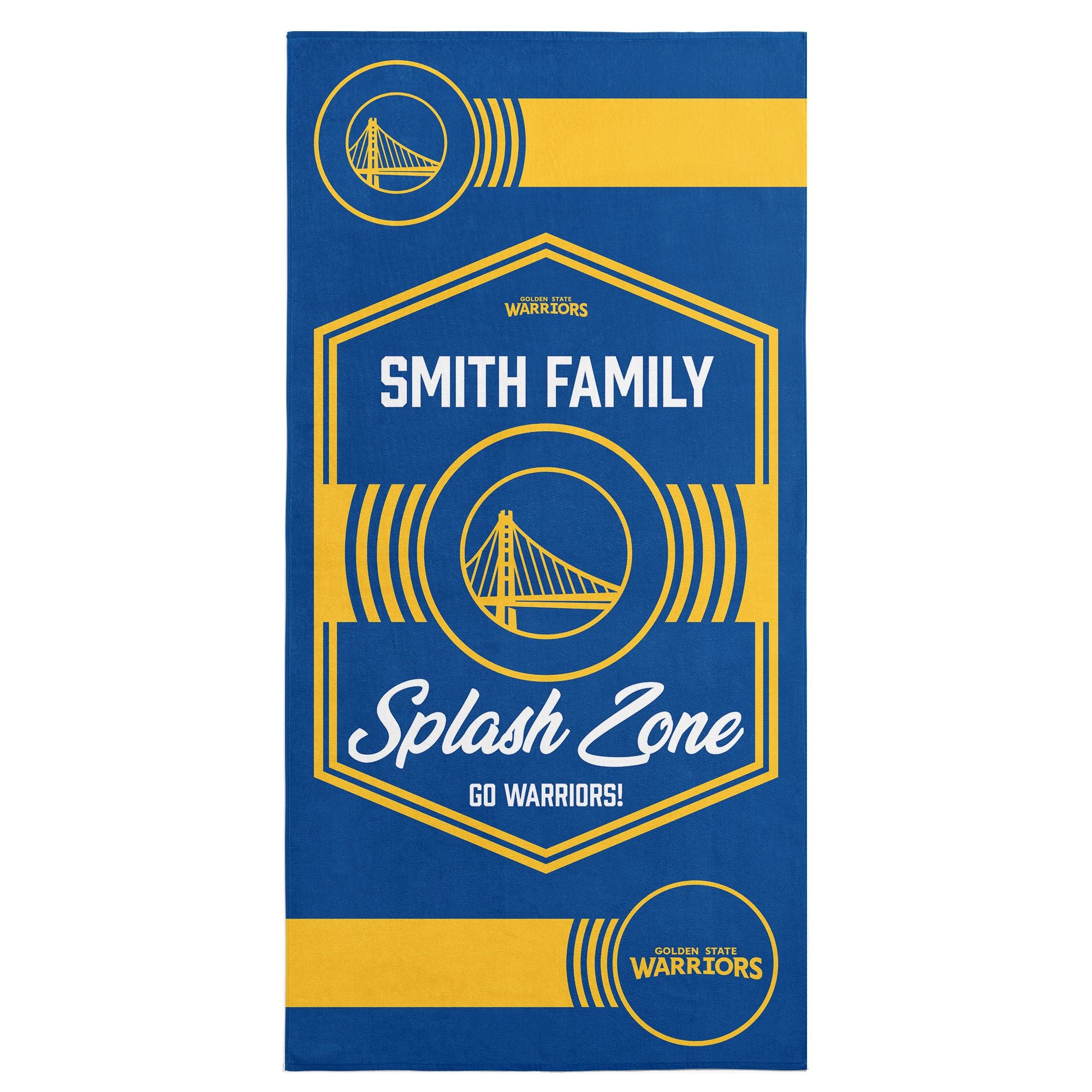 NBA Golden State Warriors Dominion Personalized Beach Towel 3060 Inches