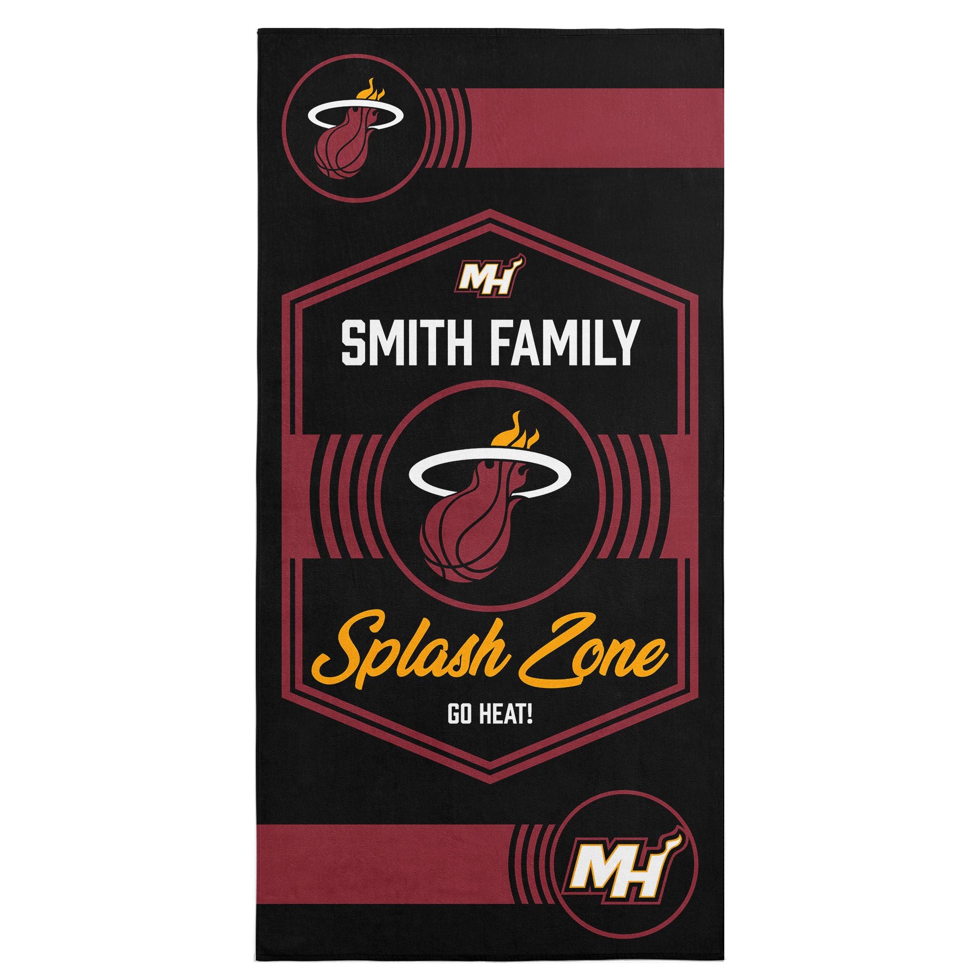 NBA Miami Heat Dominion Personalized Beach Towel 3060 Inches