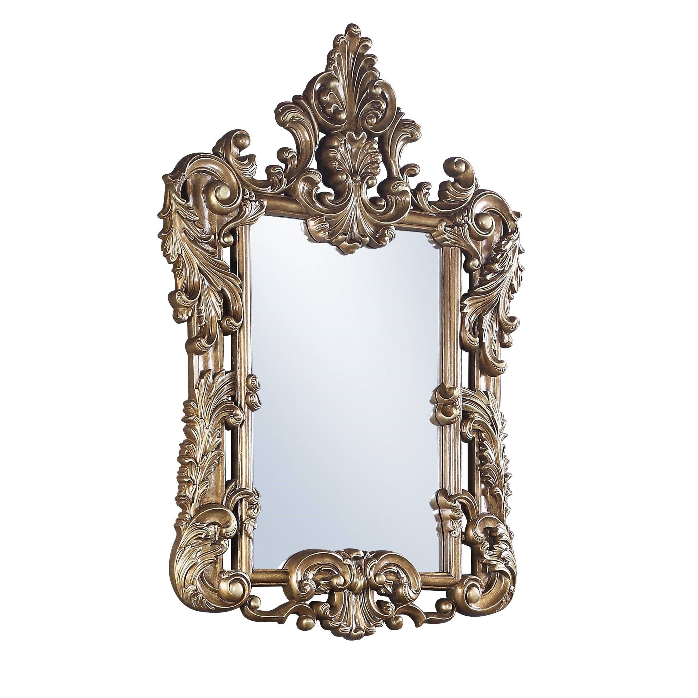 AcME constantine Mirror, Brown & gold Finish BD00473(D0102HR7K5P)