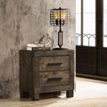 Rustic Golden Brown 2-drawer Nightstand