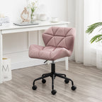 Eldon Diamond Tufted Adjustable Swivel Office Chair, Mauve