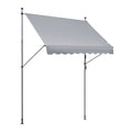 VEVOR 98x47 Patio Awning Retractable Awning Sunshade Shelter with Crank Handle