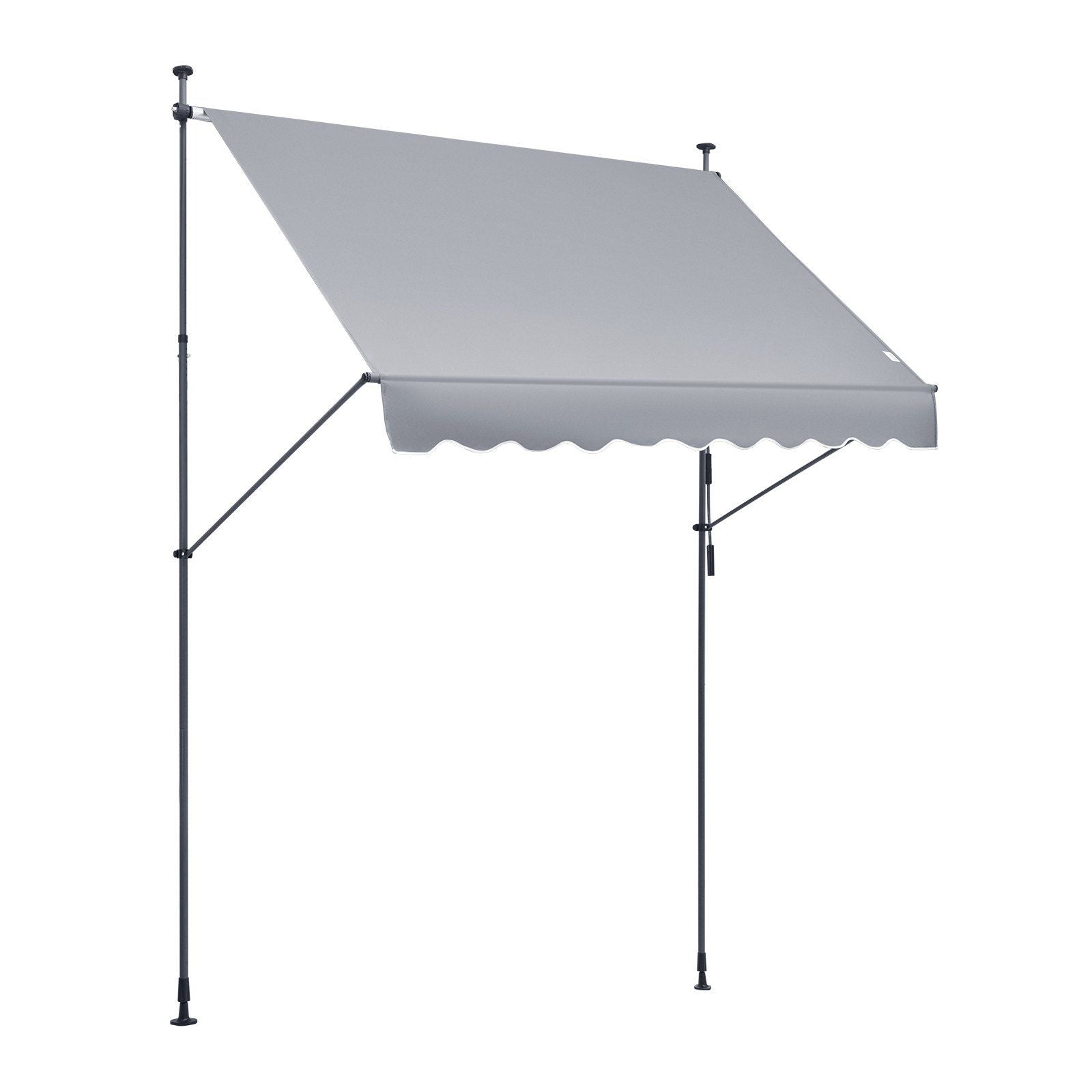 VEVOR 98x47 Patio Awning Retractable Awning Sunshade Shelter with Crank Handle