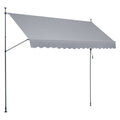 Vevor 157X47' Patio Awning Retractable Awning Sunshade Shelter With Crank Handle