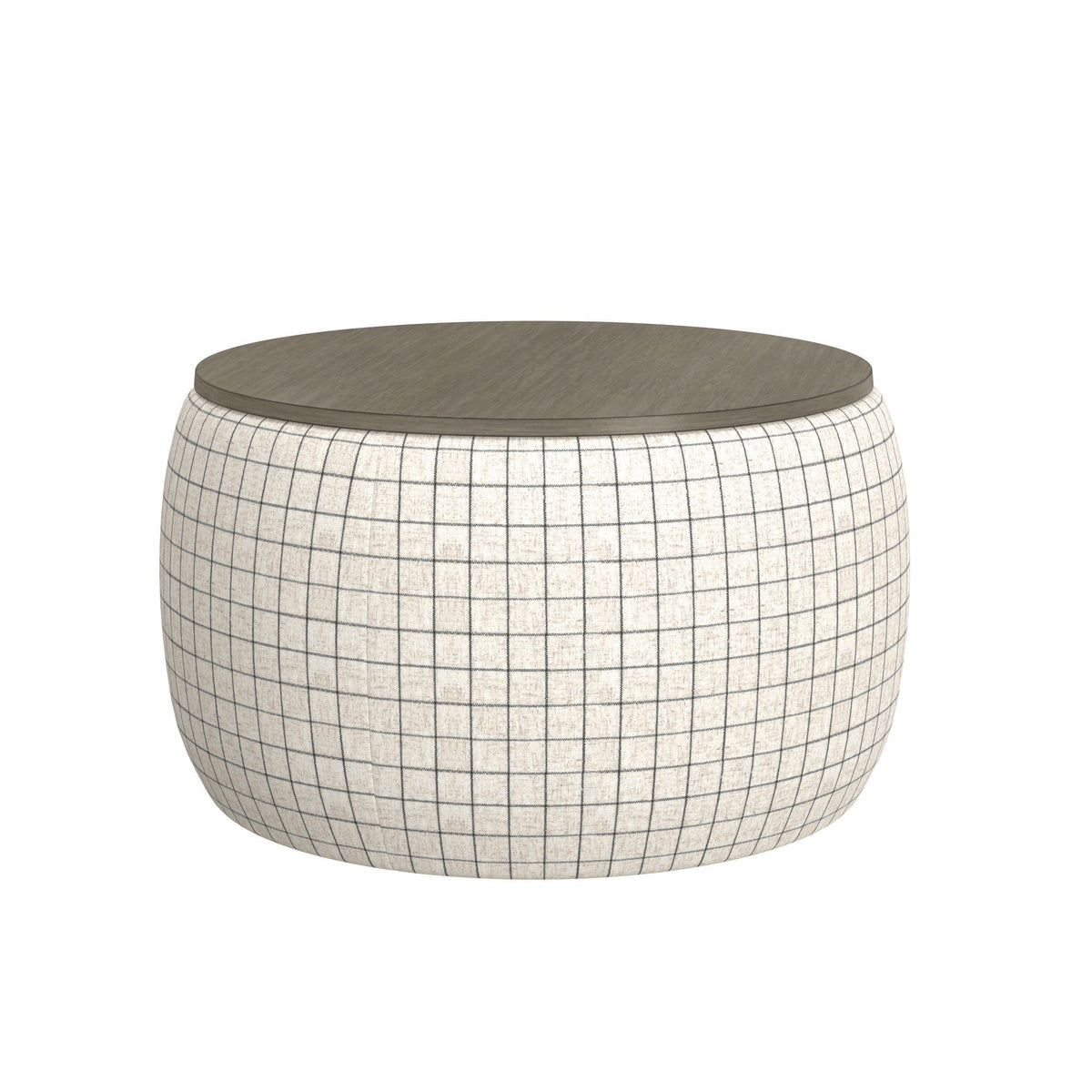 Wallace & Bay Revel White Storage Ottoman