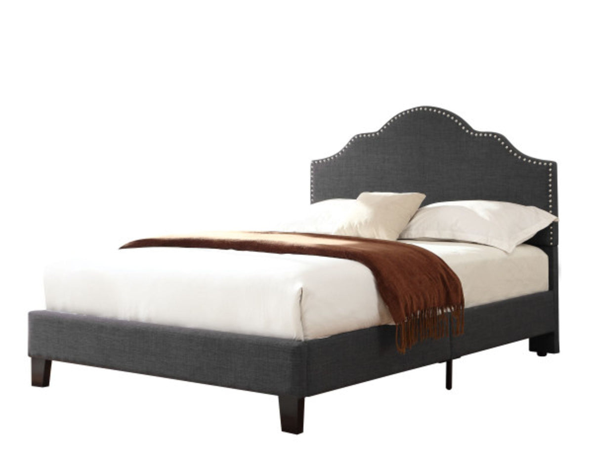 Wallace & Bay Kopa Gray Queen Upholstered Bed