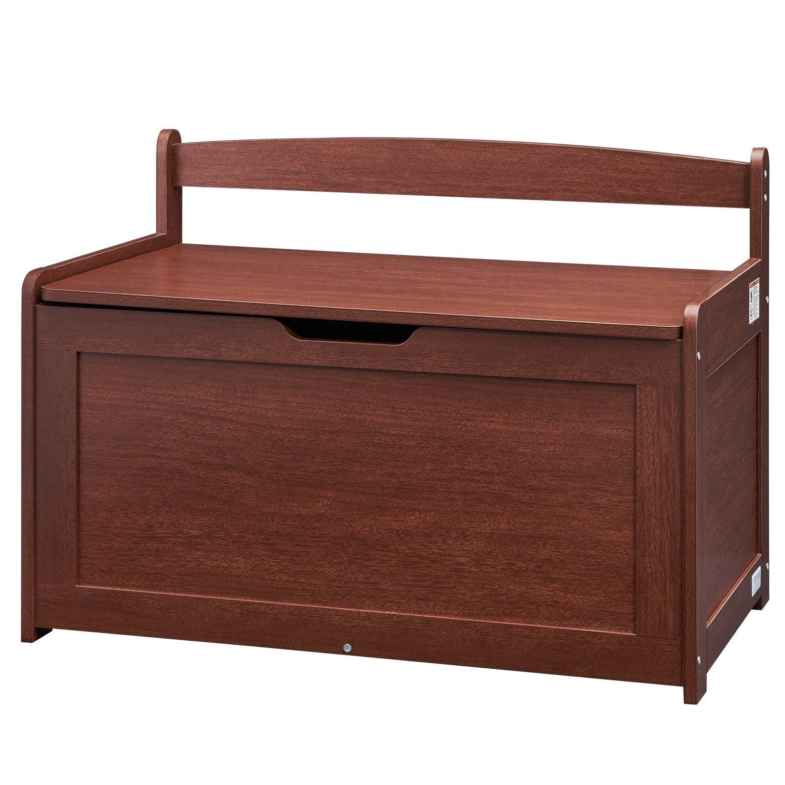 VEVOR Wooden Toy Chest for Kids, Toddler Toy Storage Box with Flip-Top Lid and Safety Hinge, 32.68 x 17.91 x 24.02 Large Kids St