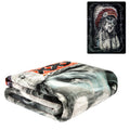 Plush Throw Blanket - Lady Warrior - QUEEN BED 79x 95 - Special Edition Faux Fur Blanket For Beds, Sofa, Couch, Picnic, Camping(