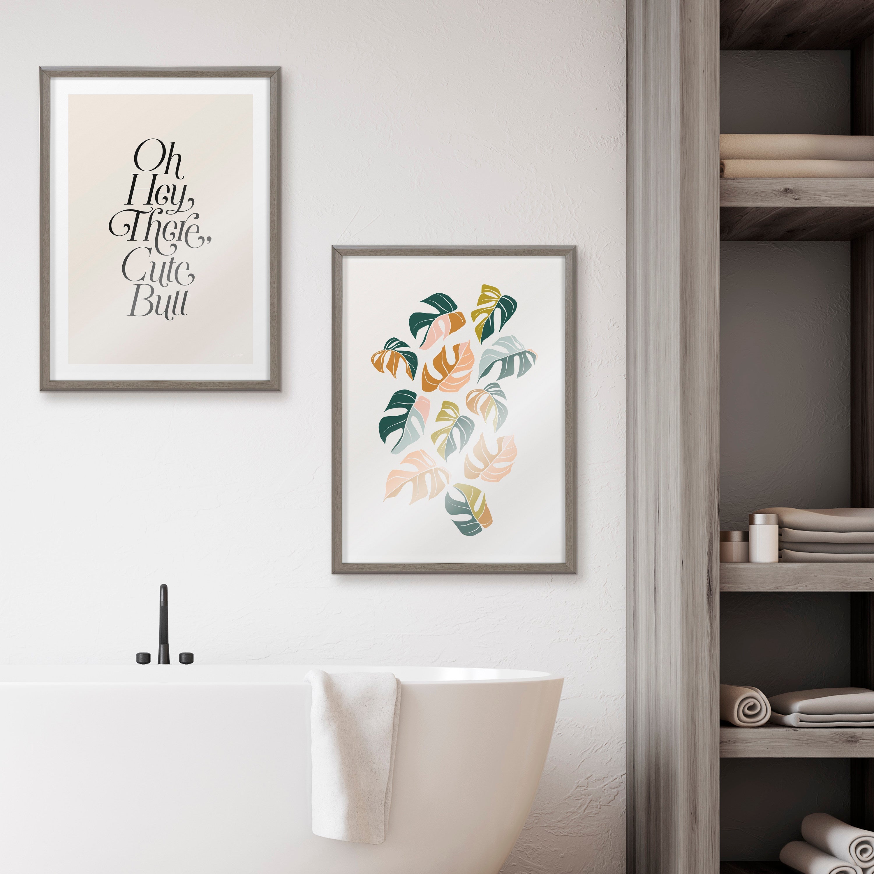 Blake Tropical Leaves 02 Framed Printed Glass by Alicia Schultz