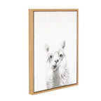 Sylvie Alpaca Framed Canvas by Simon Te of Tai Prints