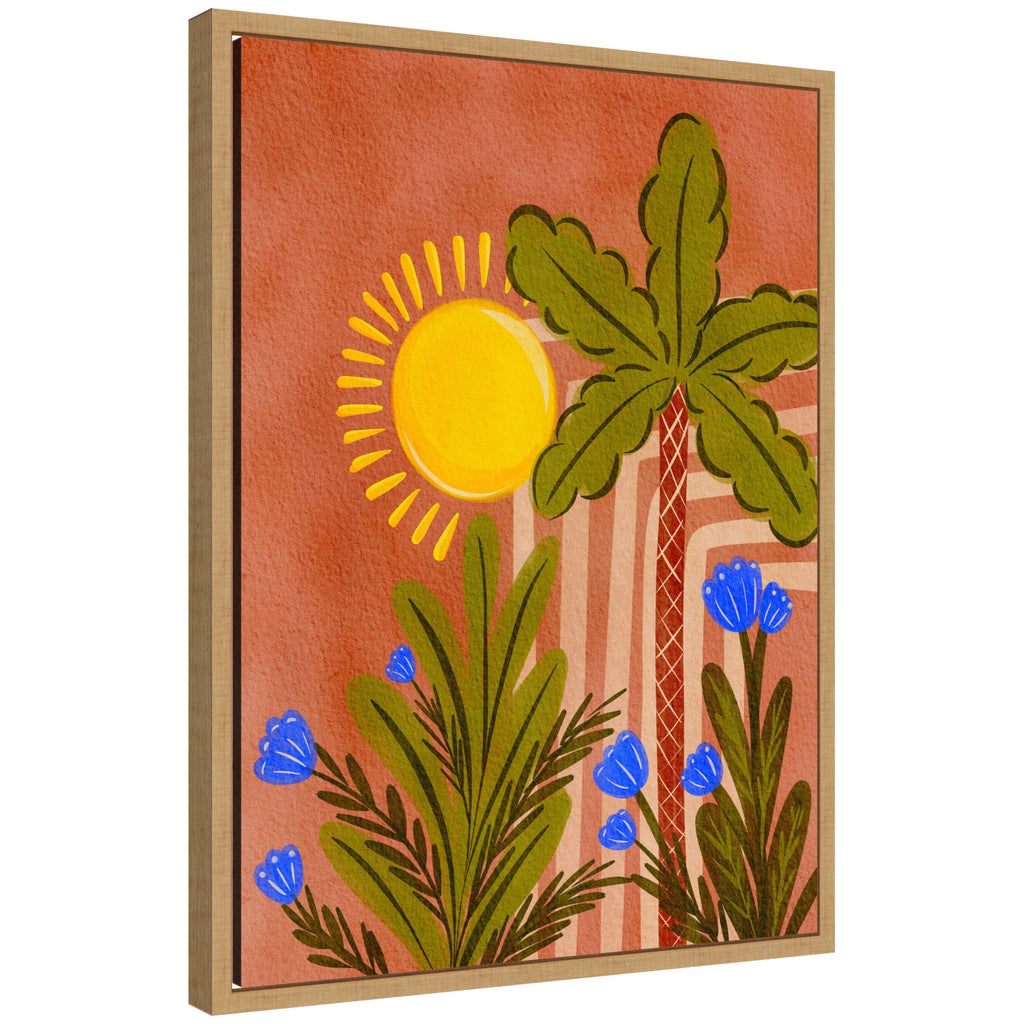 Sylvie Moroccan Forest Framed Canvas by Nikita Jariwala