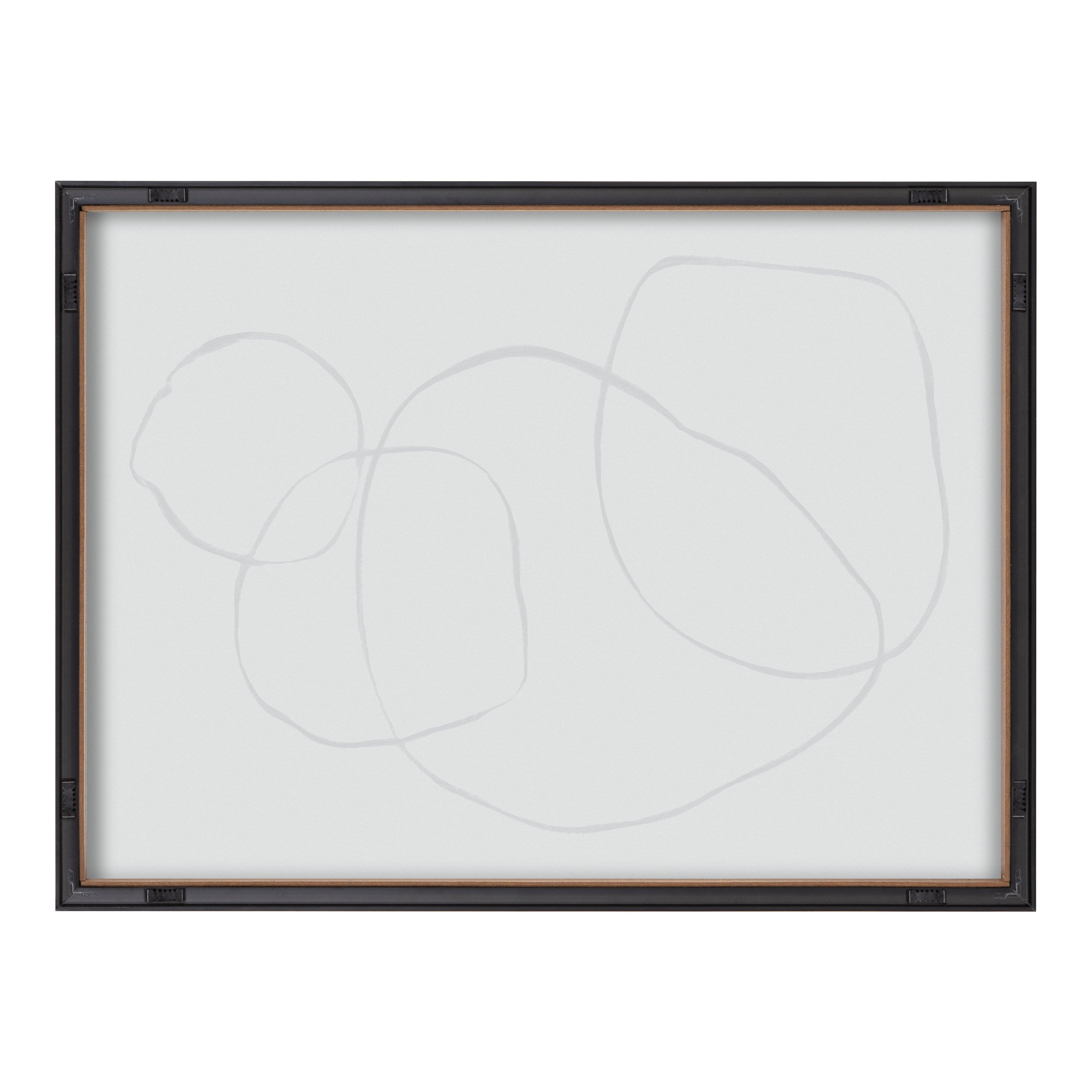 Blake 869 Going In Circles Framed Printed Glass by Teju Reval of SnazzyHues
