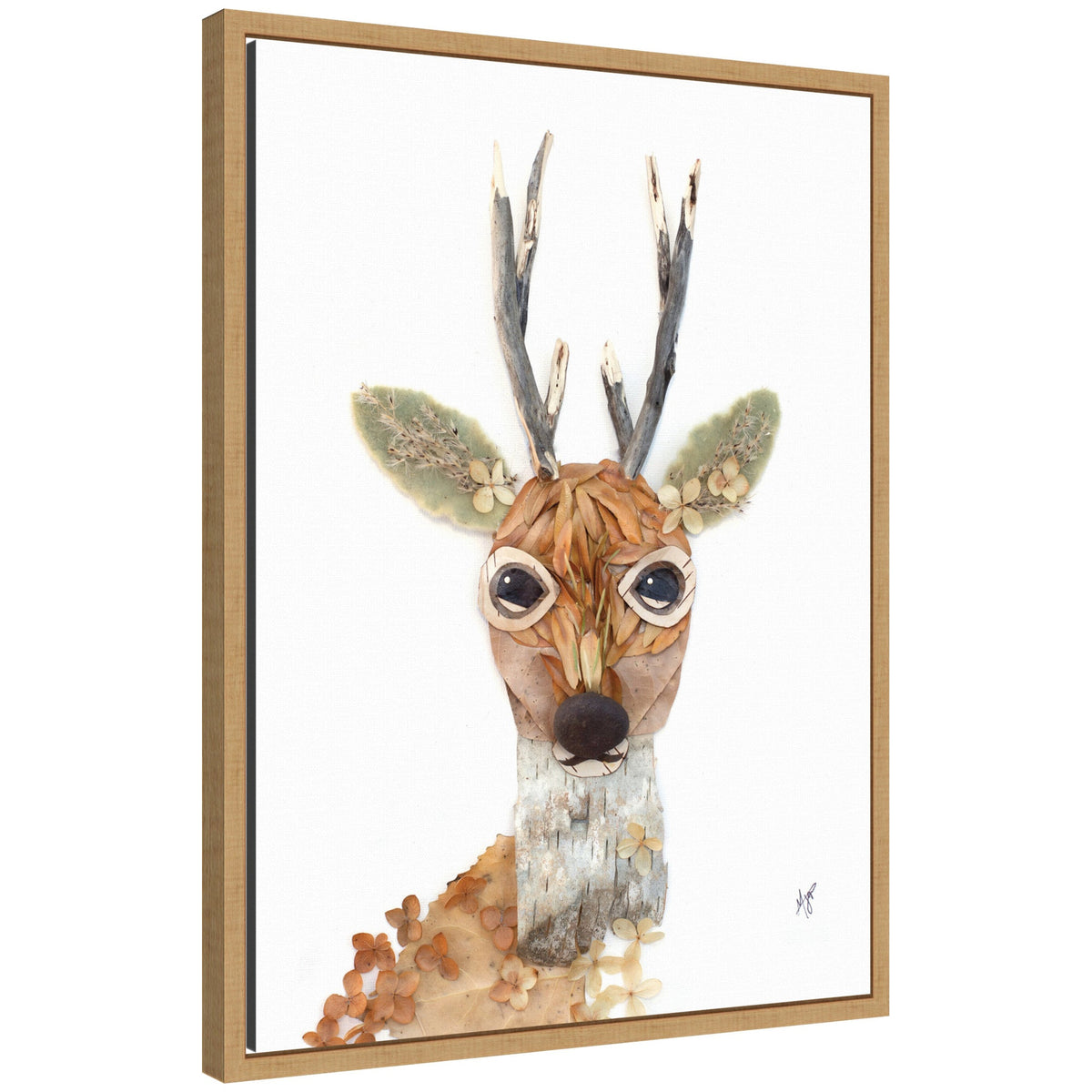 Buck by Madeline Jeppesen Framed Canvas Wall Art Print