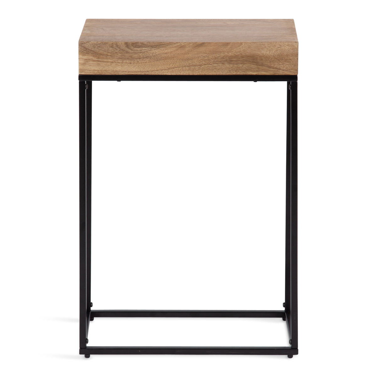 Karlsen Wood and Metal Slim Side Table