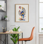 Sylvie Rainbow Lorikeet Framed Canvas by Rachel Lee of My Dream Wall