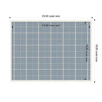 Framed Fabric Pinboard Light Blue Plaid Wall Organization