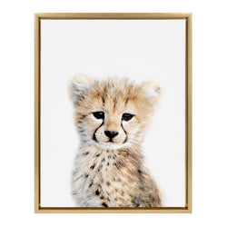 Sylvie Cheetah Framed Canvas by Amy Peterson Art Studio