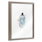 Blake Girl in a Bath Framed Printed Glass by Viola Kreczmer