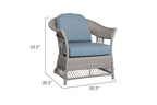 Shell 4-Piece Wicker Sofa Set