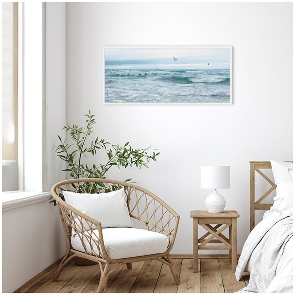 Ocean Swim Panel by Stephanie Klatt Framed Canvas Wall Art Print