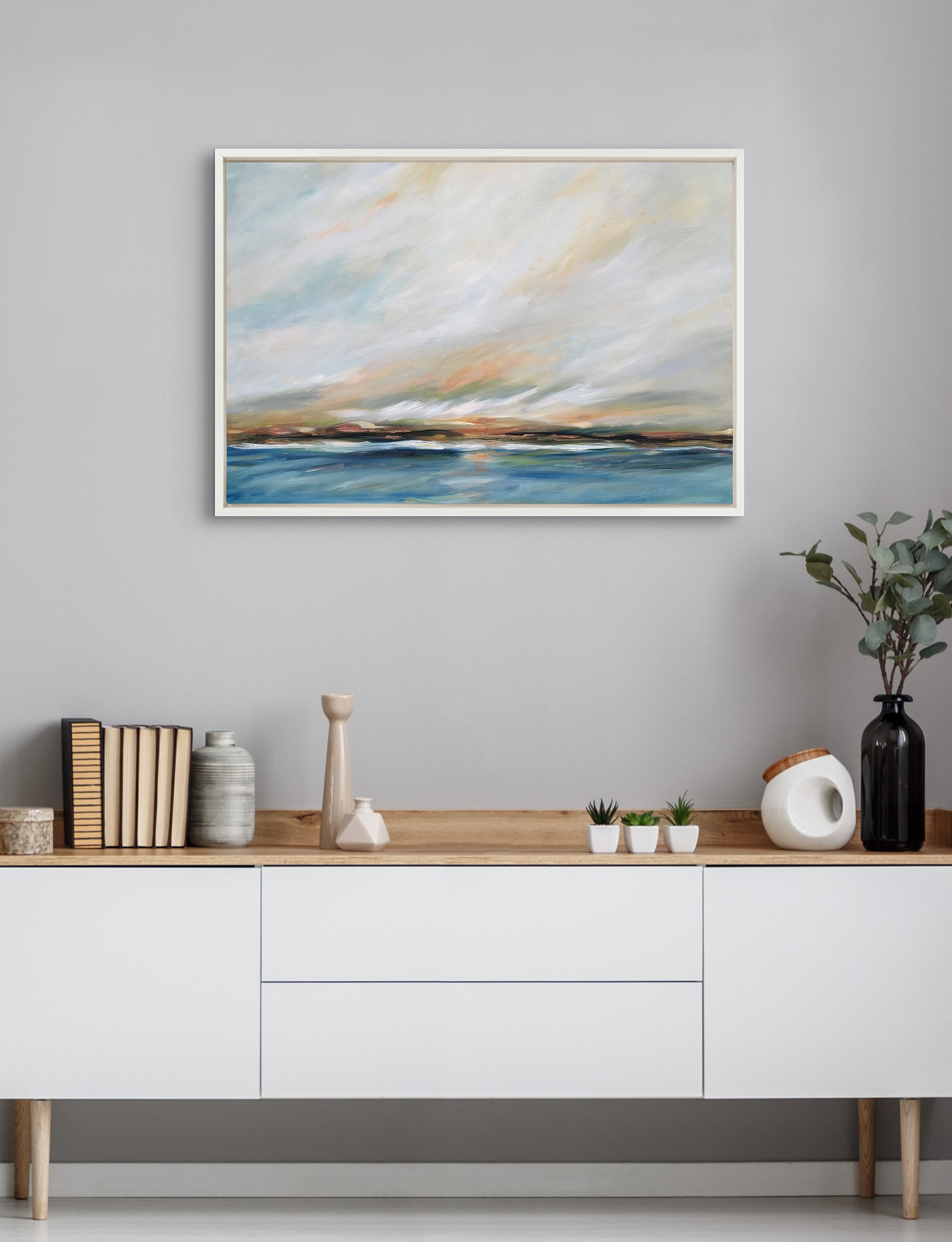 Sylvie Sunday Morning Framed Canvas by Mary Sparrow