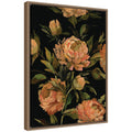 Sylvie Moody Floral 3 Framed Canvas by Annie Quigley