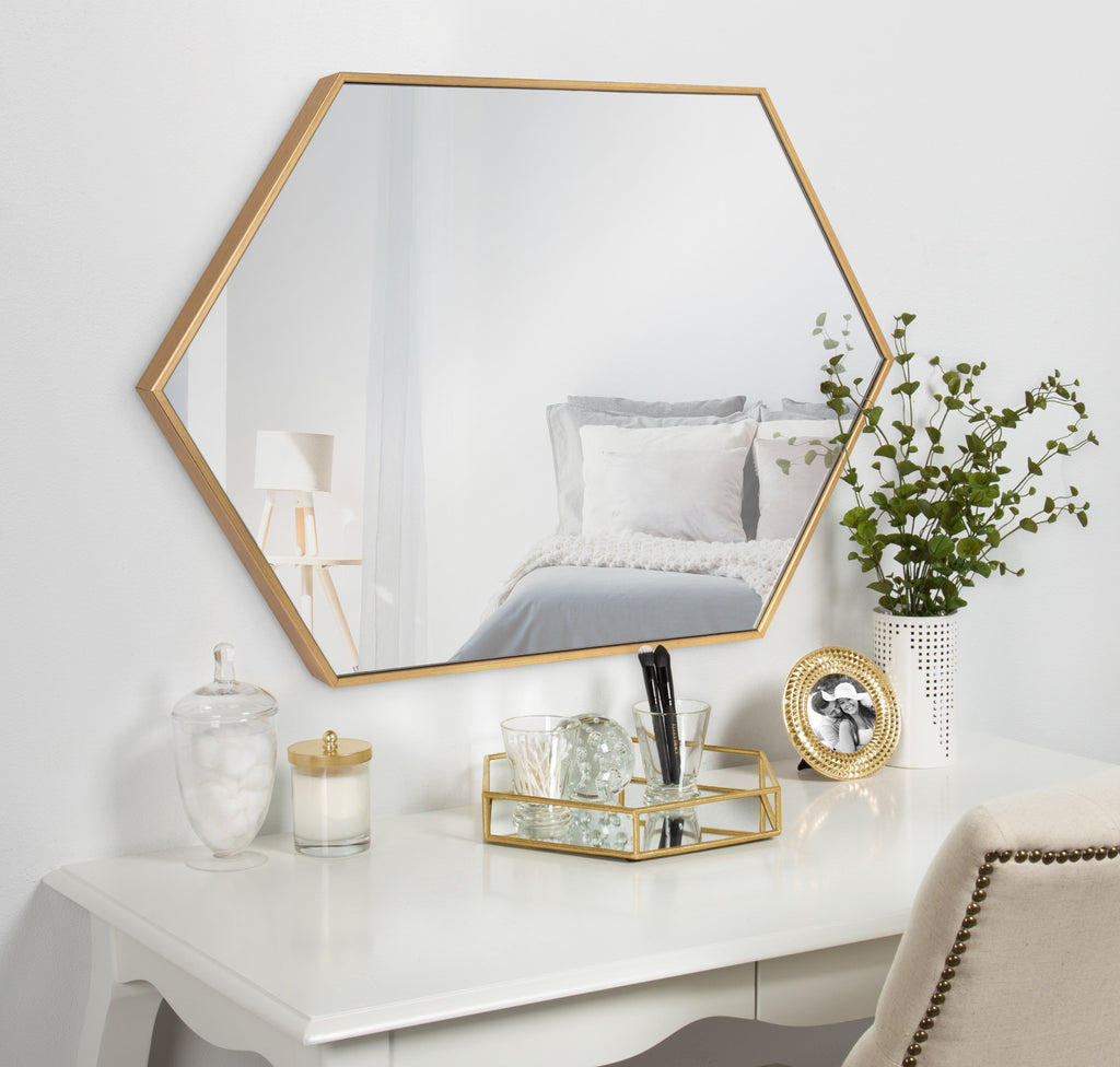 Rhodes Framed Hexagon Wall Mirror