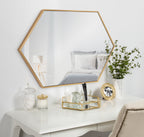 Rhodes Framed Hexagon Wall Mirror