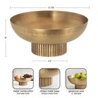 Rooks Ribbed Metal Bowl