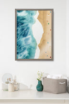 Blake North Shore Framed Printed Glass by Janet Meinke-Lau