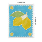 Sylvie Lush Duo 2 Lemon Framed Canvas by Shatha Al Dafai