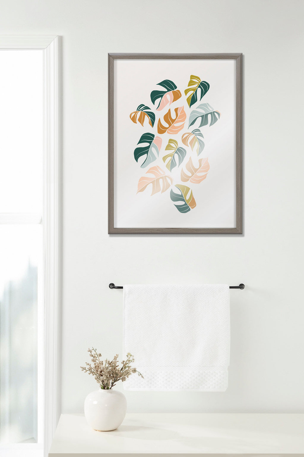 Blake Tropical Leaves 02 Framed Printed Glass by Alicia Schultz