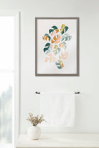 Blake Tropical Leaves 02 Framed Printed Glass by Alicia Schultz