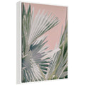 Sylvie Tropical Pink Bismarck Framed Canvas by Alicia Bock