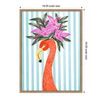 Sylvie Flamingo Framed Canvas by Nikita Jariwala