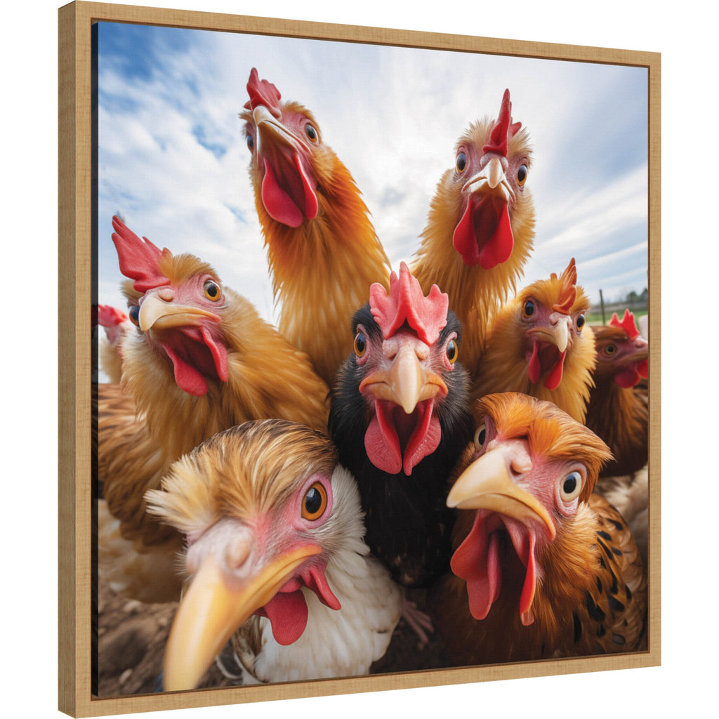 Funny Chicken Selfie by The Creative Bunch Studio