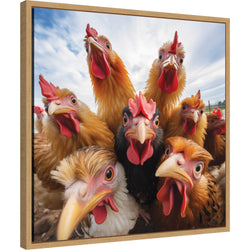 Funny Chicken Selfie by The Creative Bunch Studio