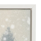 Sylvie Snow Day Framed Canvas by Robert Cadloff of Bomobob