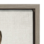 Sylvie Bunny Portrait and Bunny Tail Framed Canvas Art Set by Amy Peterson Art Studio