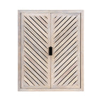 Mezzeta Tall Wood Bath Cabinet