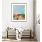 Framed Art Beautiful Landscape with Road by July Art Prints