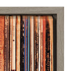 Sylvie Records Framed Canvas by Robert Cadloff of Bomobob