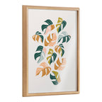Blake Tropical Leaves 02 Framed Printed Glass by Alicia Schultz