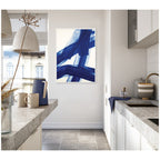 Cobalt Mark No. 3 by Amy Lighthall Framed Canvas Wall Art Print