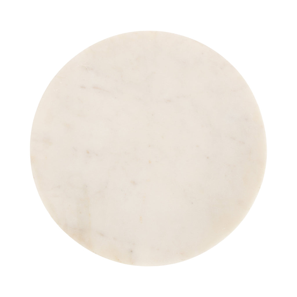 Baronet Round Marble and Metal Table