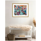 Framed Art Gemstones in Jewel Tones by Leah Nadeau