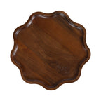 Alezar Scallop Wood Side Table